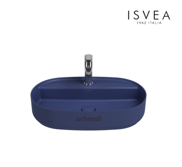 İsvea İnfinity 60 cm Tezgah Üstü Lavabo İsvea Mavisi