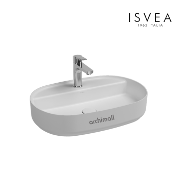 İsvea İnfinity 60 cm Tezgah Üstü Lavabo Mat Beyaz