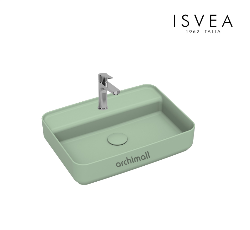İsvea İnfinity 55 cm Tezgah Üstü Lavabo Mint