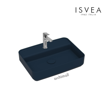 İsvea İnfinity 55 cm Tezgah Üstü Lavabo İsvea Mavisi