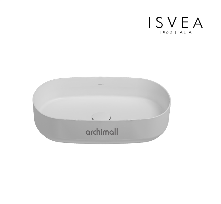 İsvea İnfinity 55 cm Tezgah Üstü Lavabo Beyaz