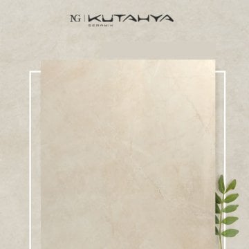 Kütahya 80x80 Royal Pulpis Bone Rektifiyeli Parlak Nano