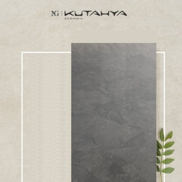 Kütahya 60x120 Atlantis Antrasit Lappato (2.16 m2 Fiyatı)