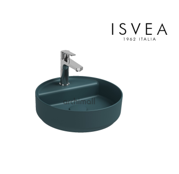İsvea İnfinity 42 cm Tezgah Üstü Lavabo Petrol Yeşili