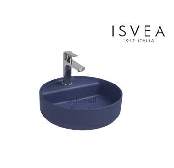 İsvea İnfinity 42 cm Tezgah Üstü Lavabo İsvea Mavisi