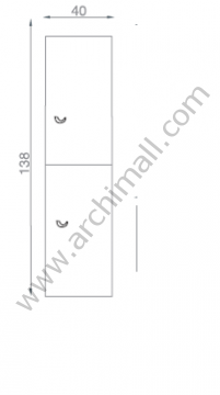 Orka Anzer 40 cm Boy Dolabı