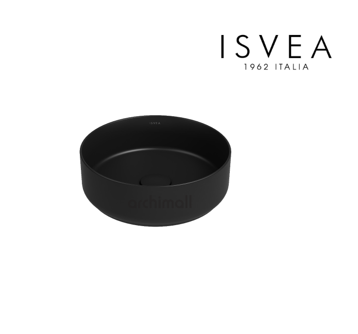 İsvea İnfinity 36 cm Tezgah Üstü Lavabo Siyah
