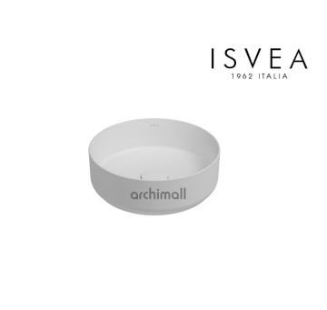 İsvea İnfinity 36 cm Tezgah Üstü Lavabo Mat Beyaz