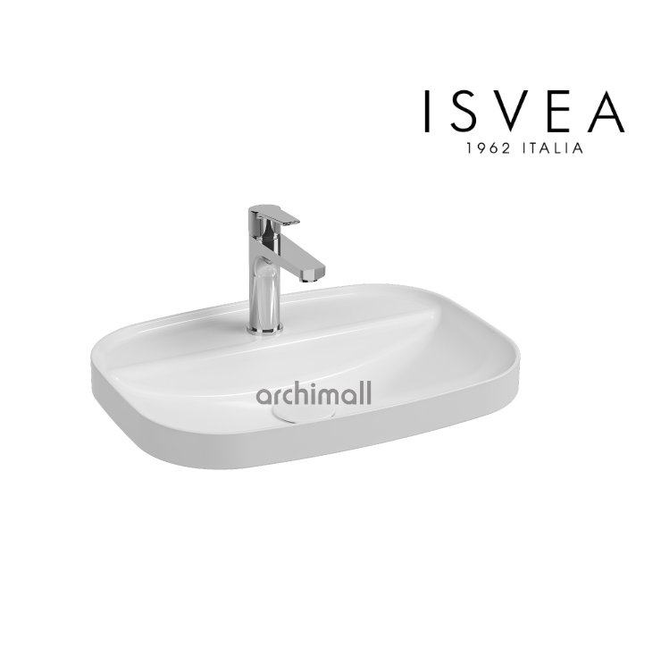 İsvea İnfinity Inset Lavabo 55 cm Beyaz