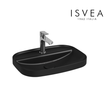 İsvea İnfinity Inset Lavabo 55 cm Siyah