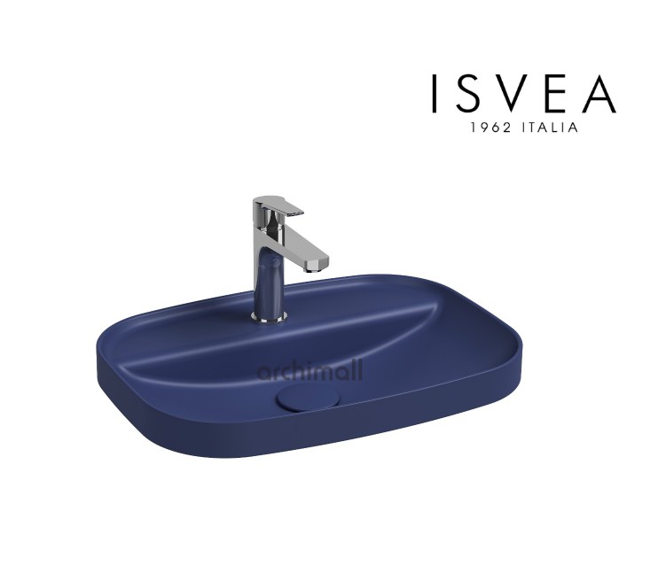 İsvea İnfinity Inset Lavabo 55 cm İsvea Mavisi