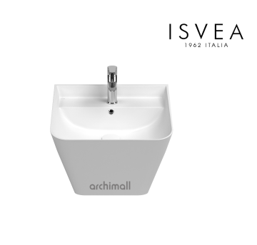 İsvea Sott Aqua Asma Monoblok Lavabo 50 cm Beyaz