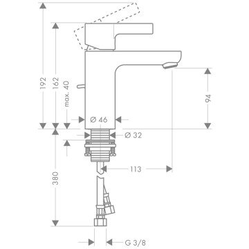 Hansgrohe Metris S Lavabo Bataryası 31060000