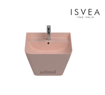 İsvea Sott Aqua Asma Monoblok Lavabo 50 cm Somon