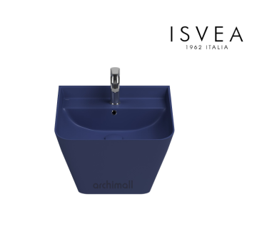 İsvea Sott Aqua Asma Monoblok Lavabo 50 cm Siyah