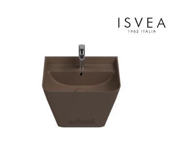 İsvea Sott Aqua Asma Monoblok Lavabo 50 cm Vizon