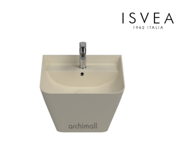İsvea Sott Aqua Asma Monoblok Lavabo 50 cm Fildişi