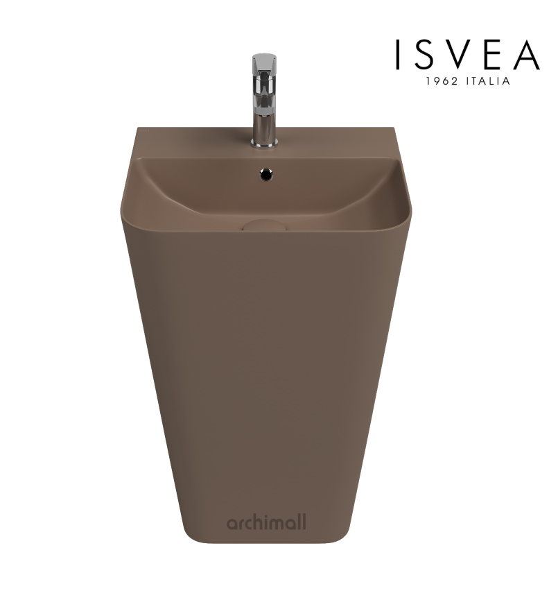 İsvea Sott Aqua Monoblok Yerden Lavabo 50 cm Vizon