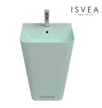 İsvea Sott Aqua Monoblok Yerden Lavabo 50 cm Mint