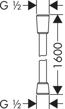 Hansgrohe Isıflex Duş Hortumu 160 cm 28276000
