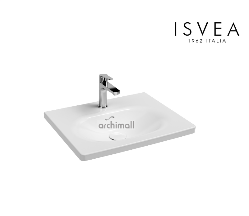 İsvea SistemaS Etajerli Lavabo 61 cm Beyaz