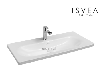 İsvea SistemaS Etajerli Lavabo 101 cm Beyaz