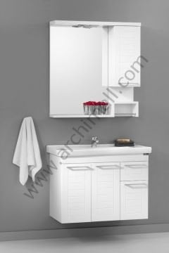 Orka Perge 85 cm Asma Banyo Dolabı