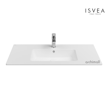 İsvea SistemaT SistemaT Flat Lavabo 101 cm Beyaz