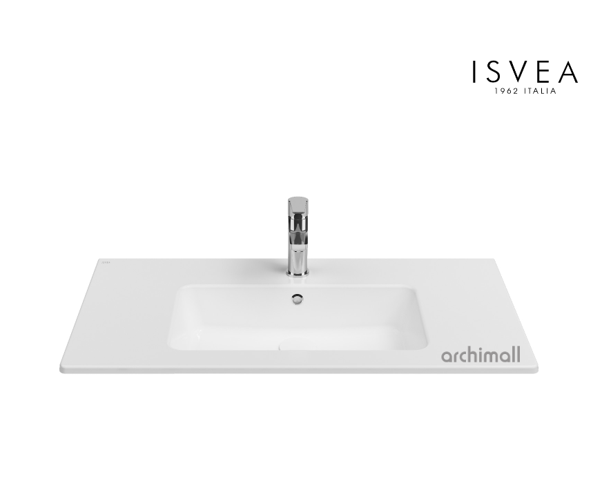 İsvea SistemaT Flat Lavabo 91 cm Beyaz