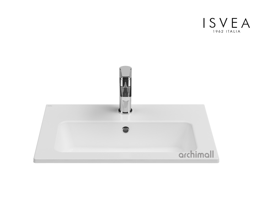 İsvea SistemaT Compacto Lavabo 60x36 cm Beyaz