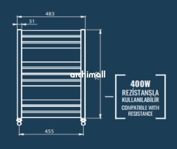 Quup Bold Krom Alüminyum Havlupan 700x483 mm