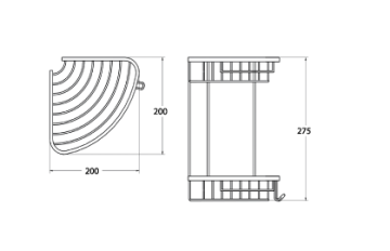 Csk Banyo 20x20 Deniz İkili Süngerlik Siyah OL2723S