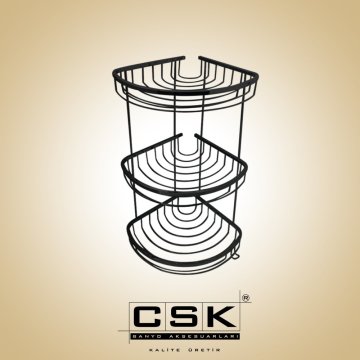 Csk Banyo 20x20 Deniz Üçlü Süngerlik Siyah OL2724S