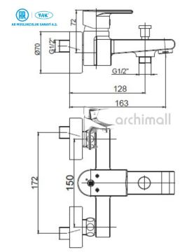 Ar Musluk Liona Banyo Bataryası