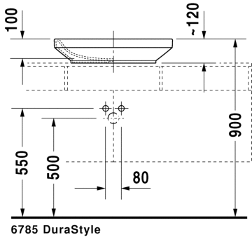 Duravit Durastyle Deliksiz Çanak Lavabo 60 cm 034960