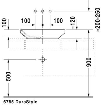 Duravit Durastyle Deliksiz Çanak Lavabo 60 cm 034960