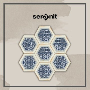 Seranit Nikea Çini Mat Dekor 20x23.2