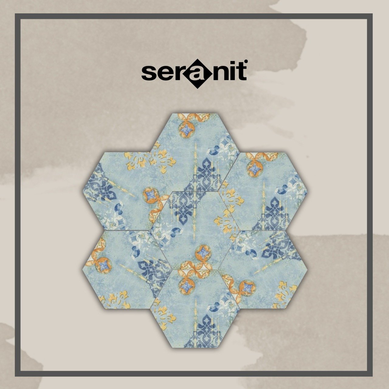 Seranit Nikea Flower Mat Dekor 20x23.2
