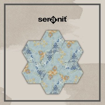 Seranit Nikea Flower Mat Dekor 20x23.2