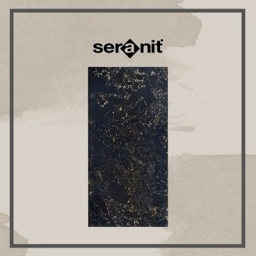 Seranit 60x120 Crushed Marble Black Full Lappato