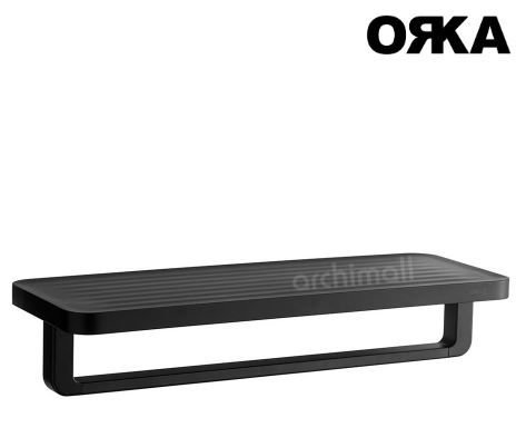 Orka Sharp Siyah Etajerli Uzun Havluluk