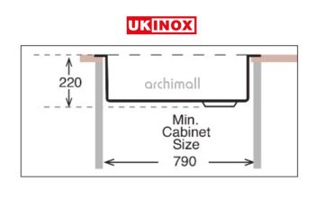 Ukinox Khone Şelale Tipi Evye Seti