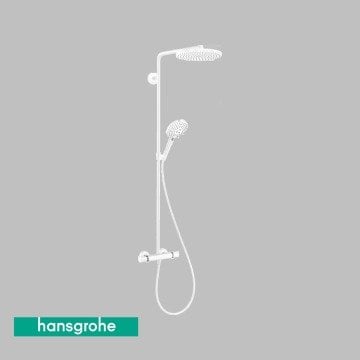 Hansgrohe Raindance Select S 240 Satin Beyaz Duş kolonu 27633700