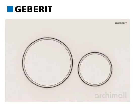 Geberit Sigma 20 Kumanda Paneli Mat Beyaz