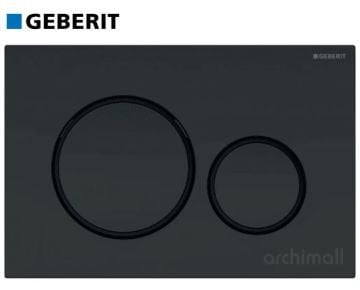 Geberit Sigma 20 Kumanda Paneli Siyah-Mat Siyah