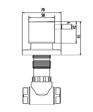 Creavit Ara Kesme Valfi Cappucino Mat AC50L.CCM