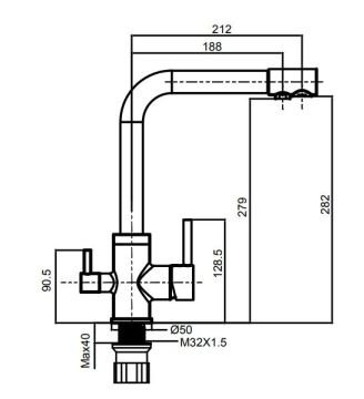 Creavit İçme Suyu Çıkışlı Mutfak Armatürü DW8700