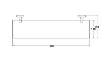Csk Banyo Ege Etajer Krom EG2401