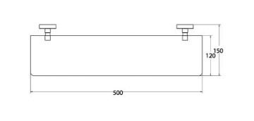 Csk Banyo Ege Muhafazalı Etajer Krom EG2402