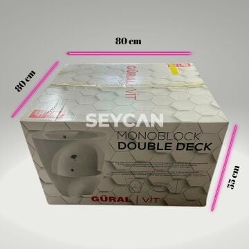 Güral Vit Double Deck Abdest Lavabosu